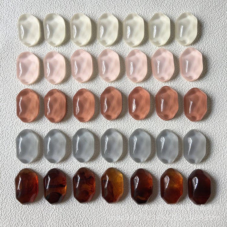Special-shaped Water Ripple Triangle Patch DIY Resin Accessories Earrings Hairpin Mobile Phone Case Material Wholesale