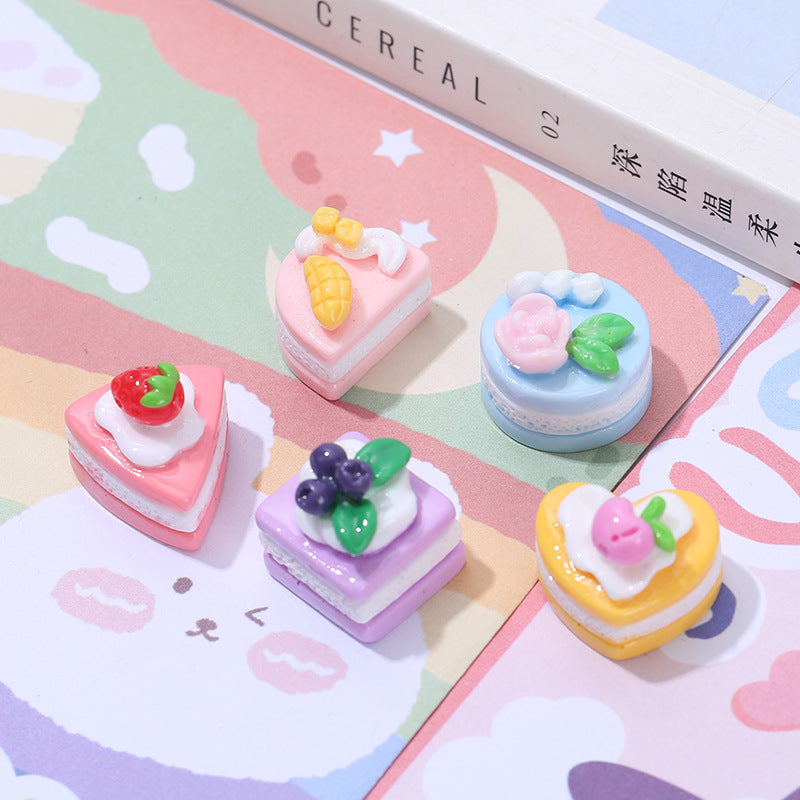 20PCS Simulated food and play miniature bread mixed DIY resin jewelry accessories toy supermarket