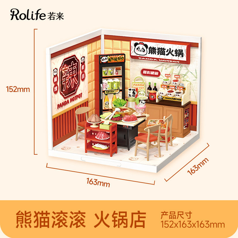 Super World Store DIY Hut Model Building Block Toy Three-dimensional Puzzle Educational Toy Gift