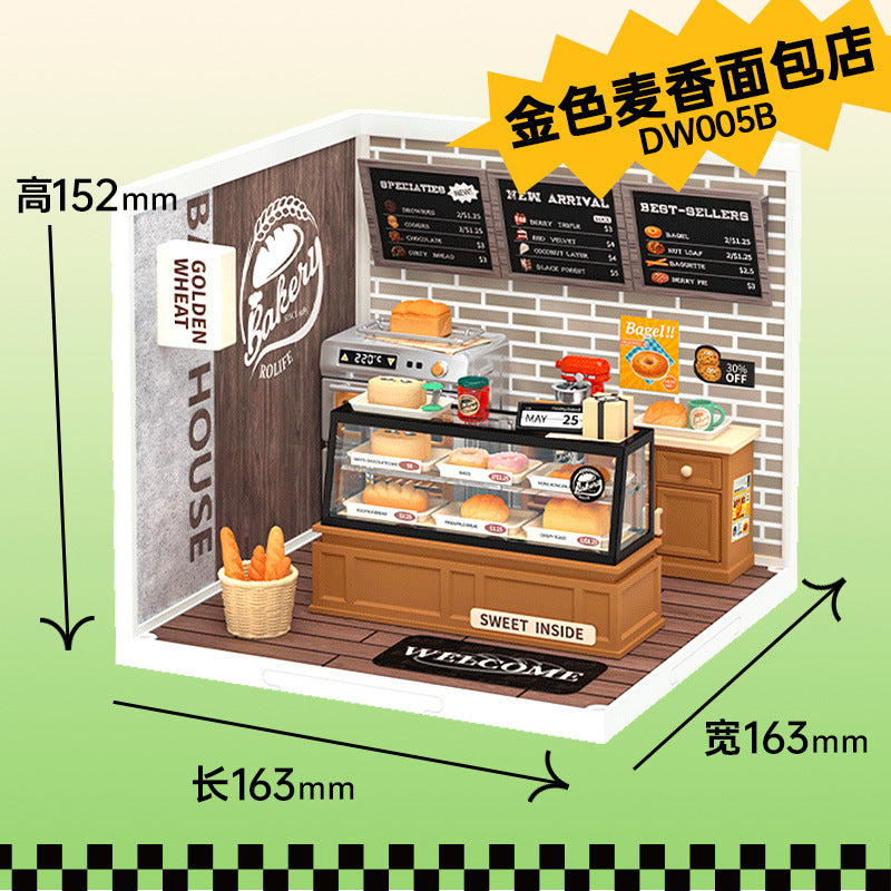 Super World Store DIY Hut Model Building Block Toy Three-dimensional Puzzle Educational Toy Gift