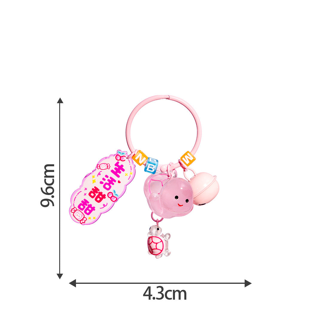 1pcs Turtle luminous keychain pendant DIY