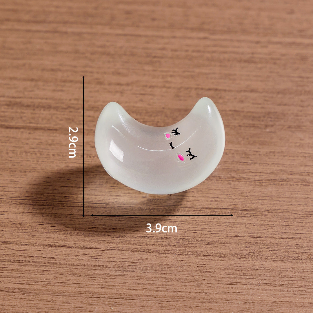 15pcs /3.5cm Luminous Cartoon Stars Moon Clouds DIY Jewelry Resin Accessories