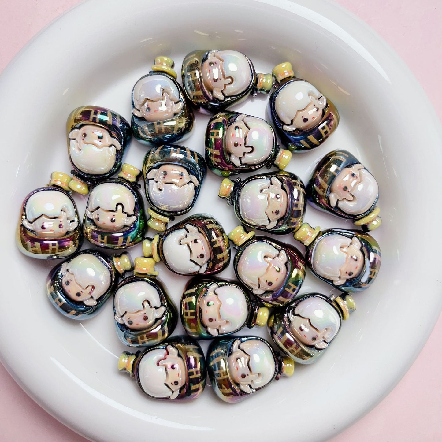20pcs 3D cartoon cute bead string DIY