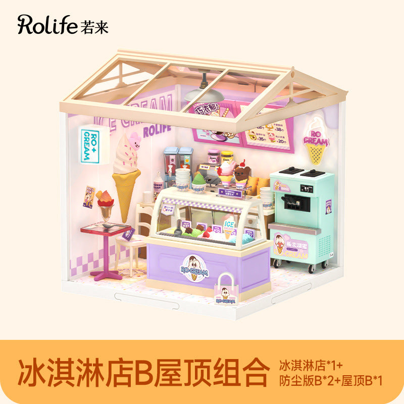 Super World Store DIY Hut Model Building Block Toy Three-dimensional Puzzle Educational Toy Gift
