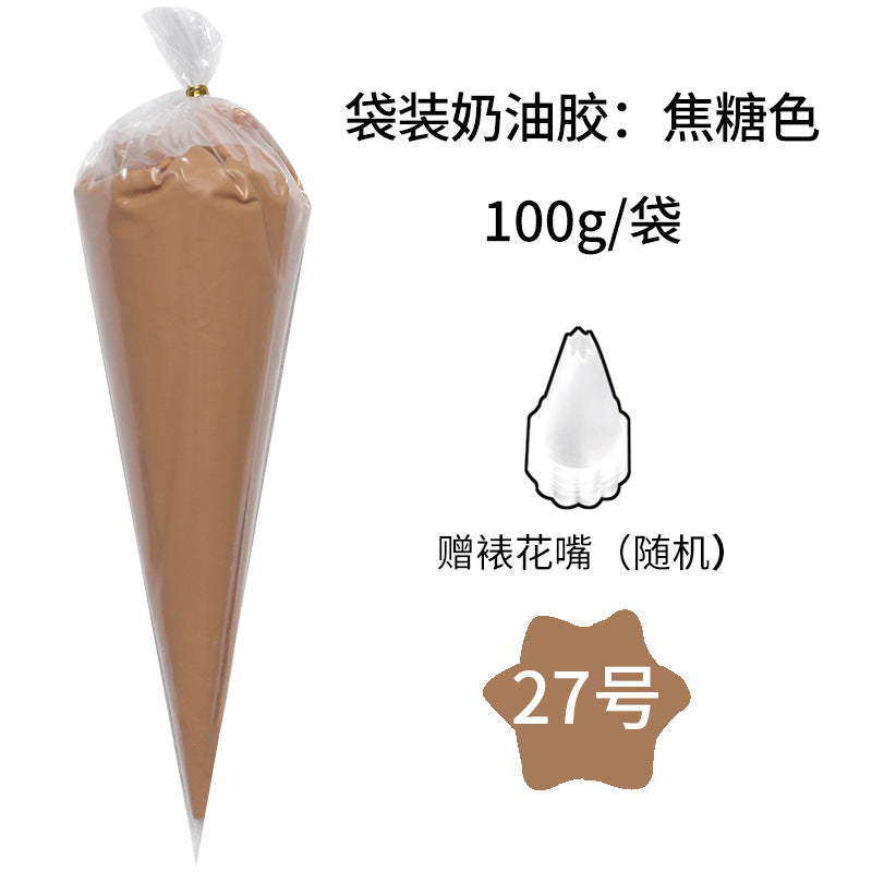 Simulation Cream Glue DIY Mobile Phone Case Hairpin Homemade Material Pack Resin Accessories