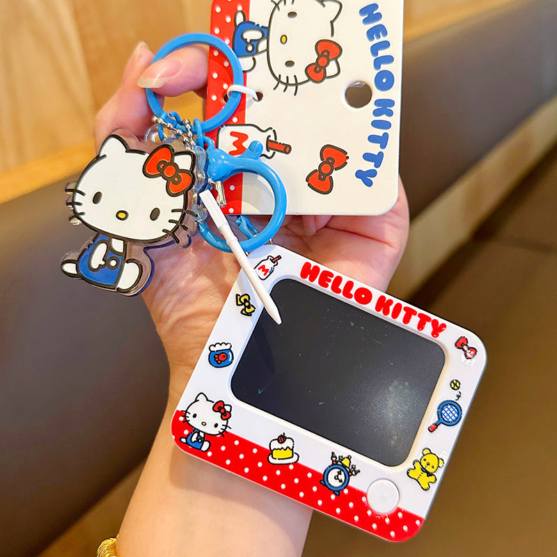 Kt Cat String Bead Chain Keychain Sanrio Cartoon Doll Bag Pendant