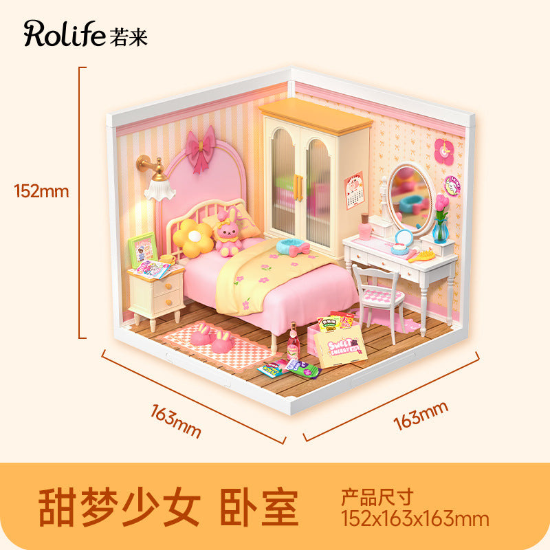 Super World Store DIY Hut Model Building Block Toy Three-dimensional Puzzle Educational Toy Gift
