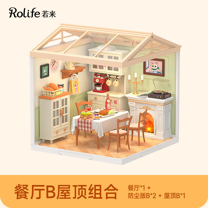 Super World Store DIY Hut Model Building Block Toy Three-dimensional Puzzle Educational Toy Gift