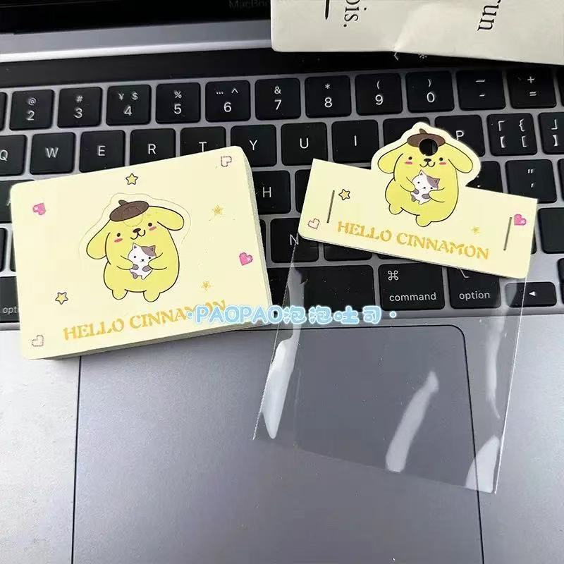 Cartoon 8x10 Flat Pocket Cute Sanrio Card Head Half Fold Ornament Paper Card