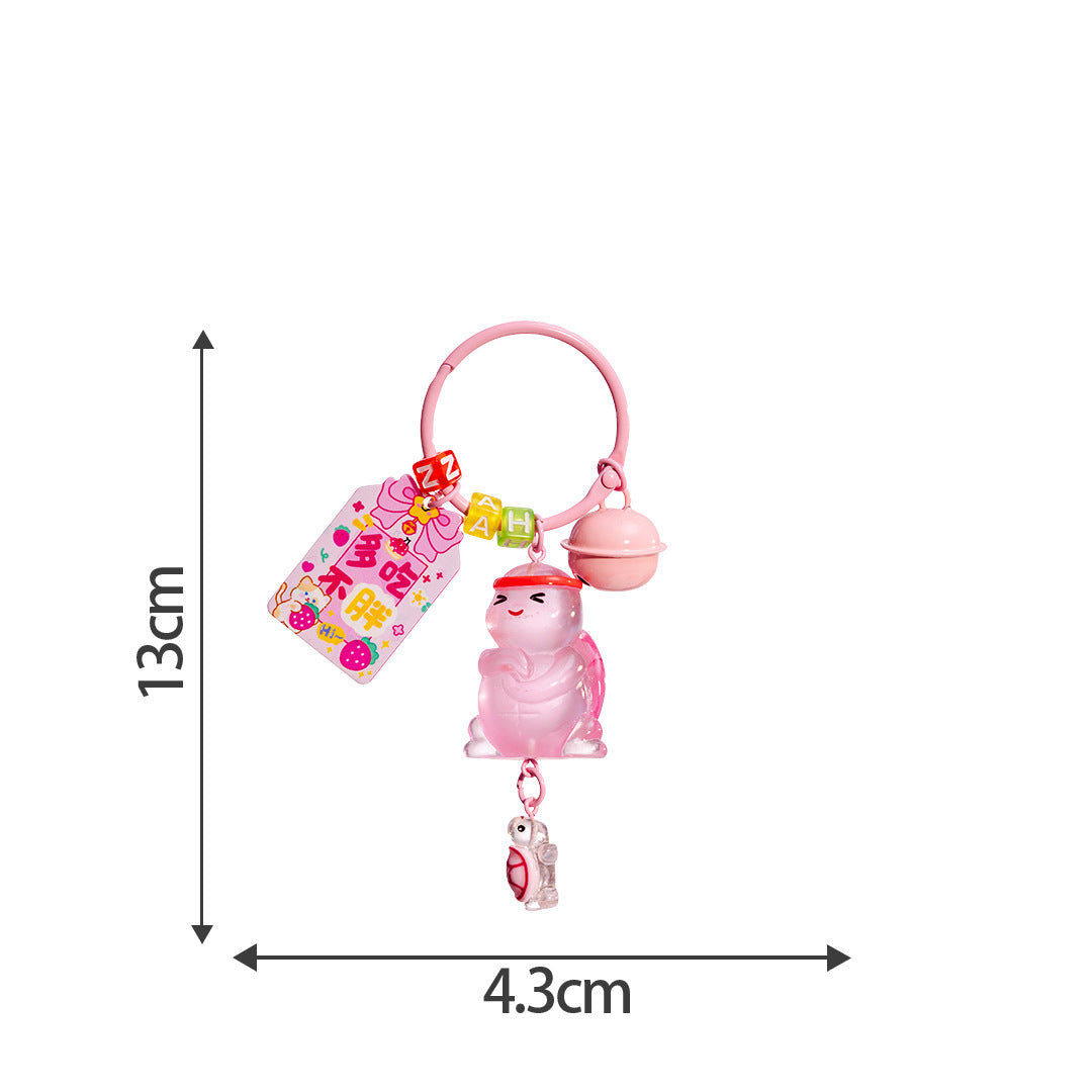 1pcs Turtle luminous keychain pendant DIY