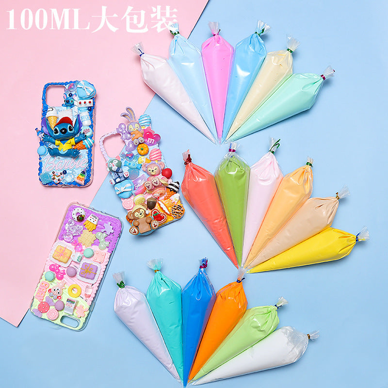 Simulation Cream Glue DIY Mobile Phone Case Hairpin Homemade Material Pack Resin Accessories