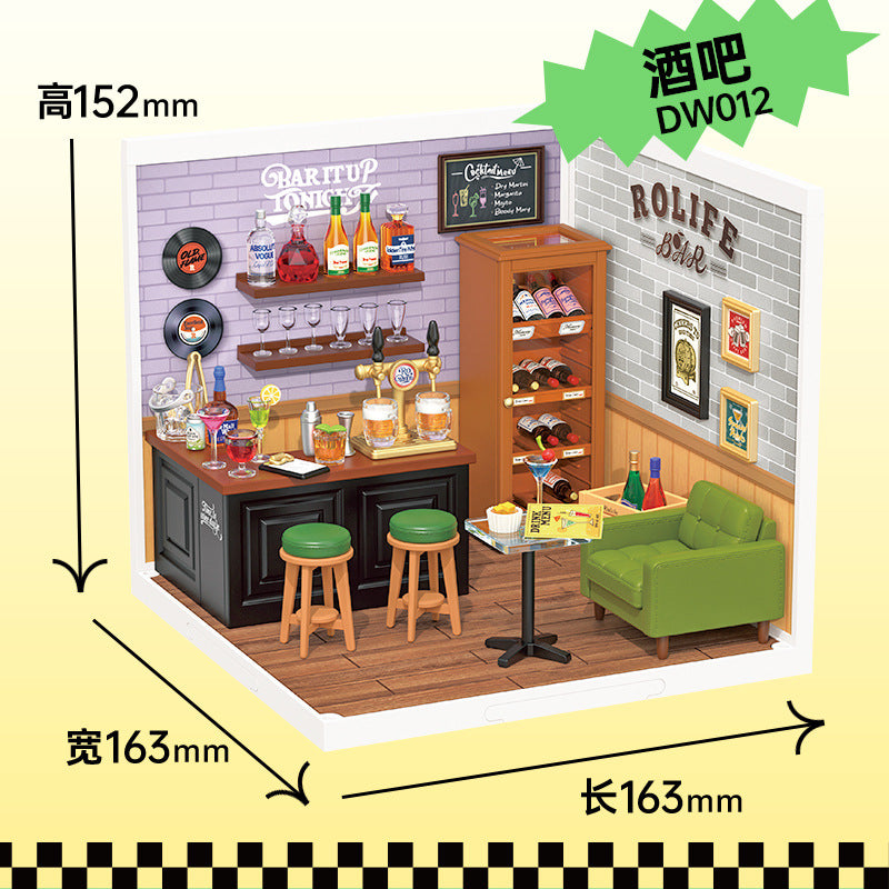 Super World Store DIY Hut Model Building Block Toy Three-dimensional Puzzle Educational Toy Gift