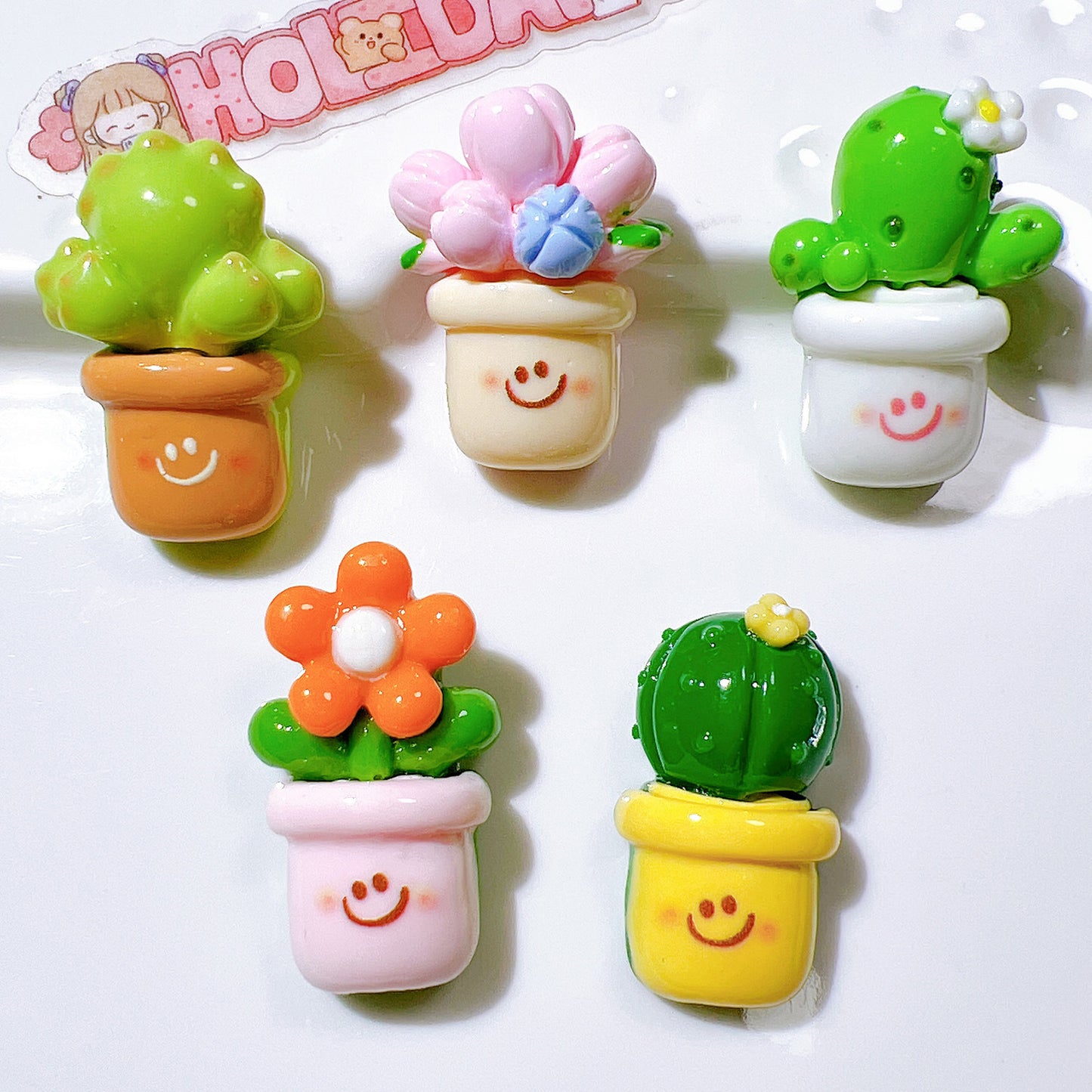 Resin accessories wholesale DIY accessories handmade materials shoe flower water cup sticker cream glue hair accessories patch cactus