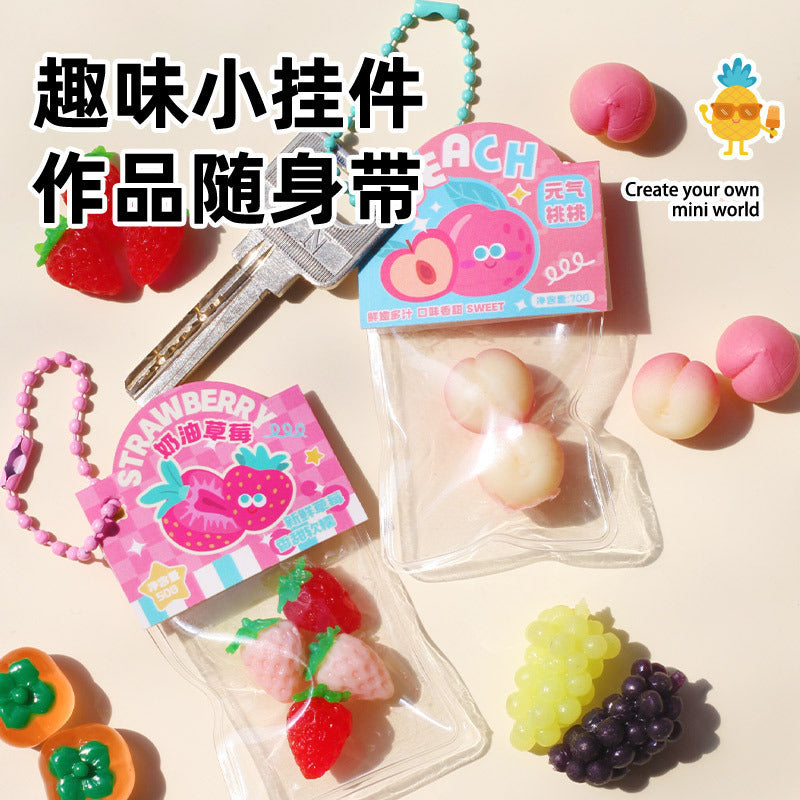 Mini Fruit Shop DIY Handmade Material Pack Simulation Food Play Girl Birthday Gift