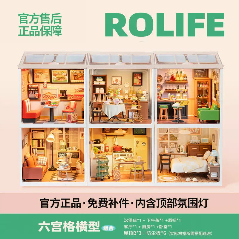 Super World Store DIY Hut Model Building Block Toy Three-dimensional Puzzle Educational Toy Gift