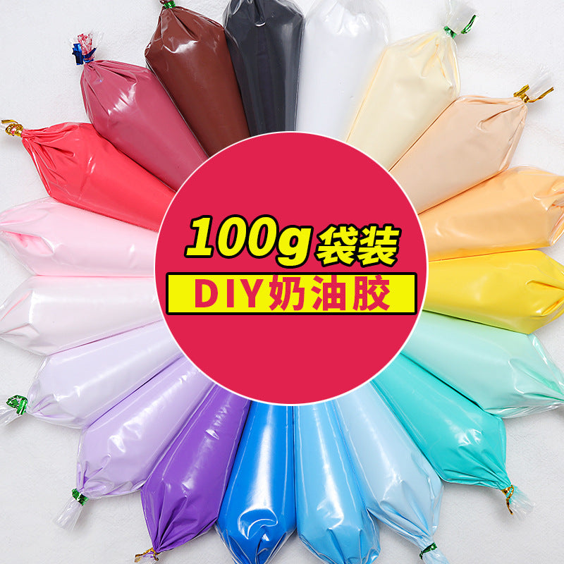 Simulation Cream Glue DIY Mobile Phone Case Hairpin Homemade Material Pack Resin Accessories
