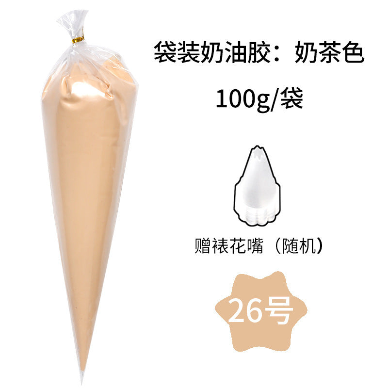 Simulation Cream Glue DIY Mobile Phone Case Hairpin Homemade Material Pack Resin Accessories