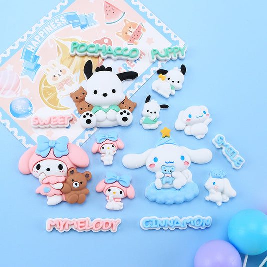 10 PCS Large Cartoon Resin Charms