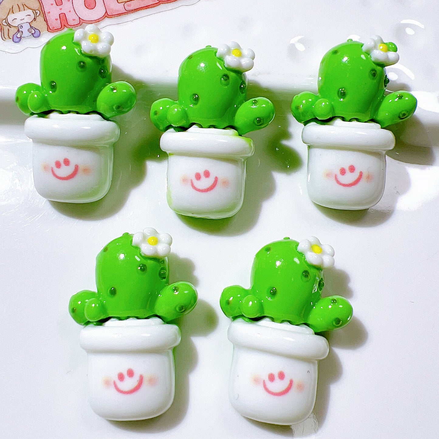 Resin accessories wholesale DIY accessories handmade materials shoe flower water cup sticker cream glue hair accessories patch cactus