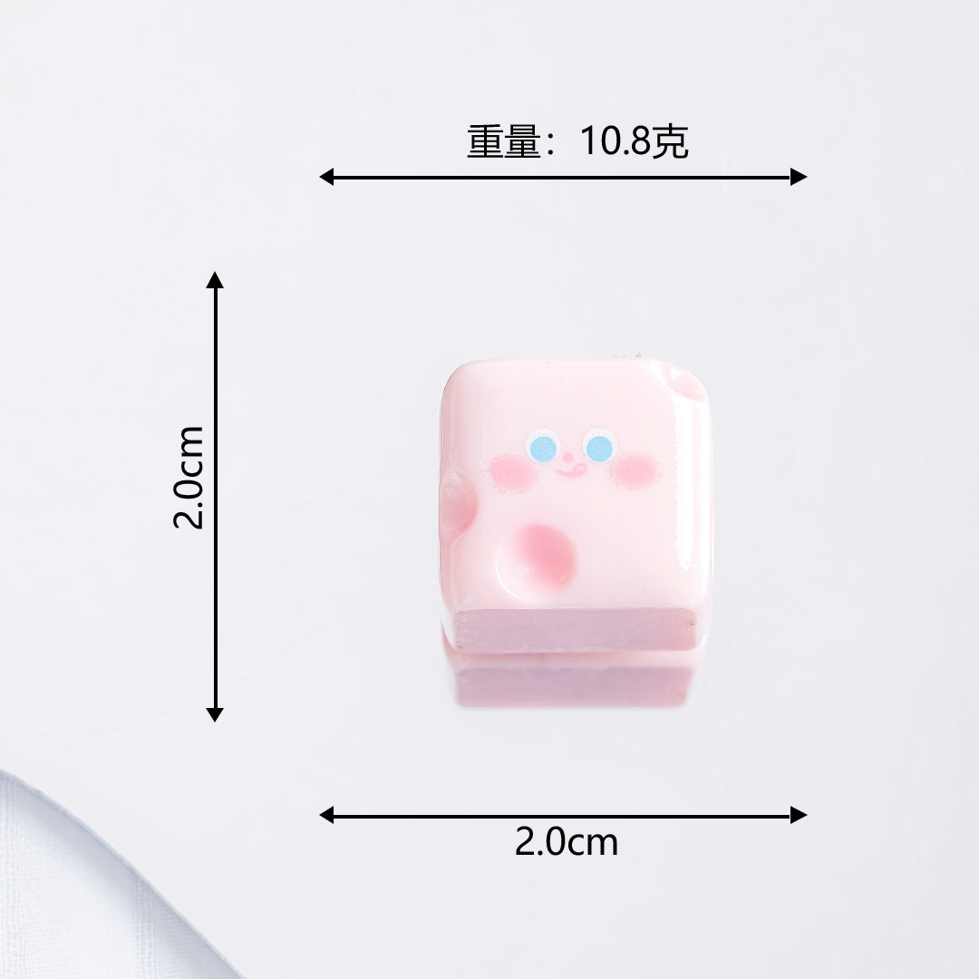Micro landscape ornament gardening decorative resin handicraft desktop small ornament cute funny little cheese DIY wholesale