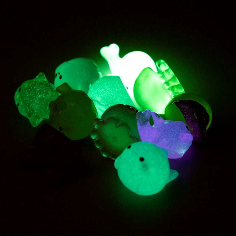 Mini Luminous Marine Fish Tank Biological Desktop Car Small Ornament