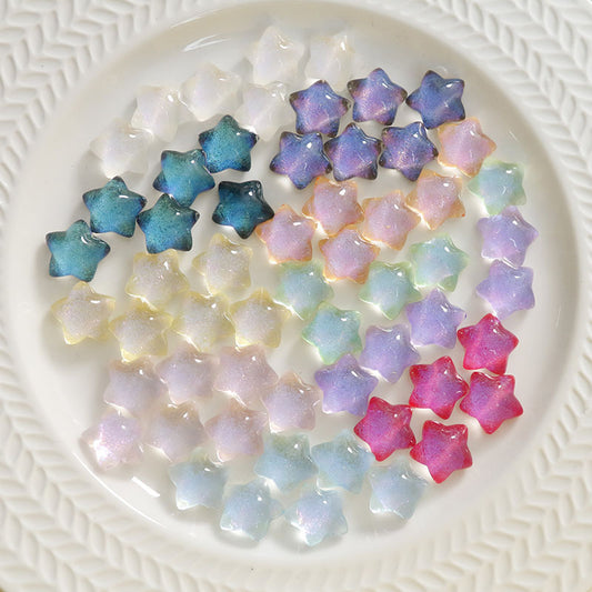 Starry sky streamer Symphony cute pentagram patch DIY resin accessories