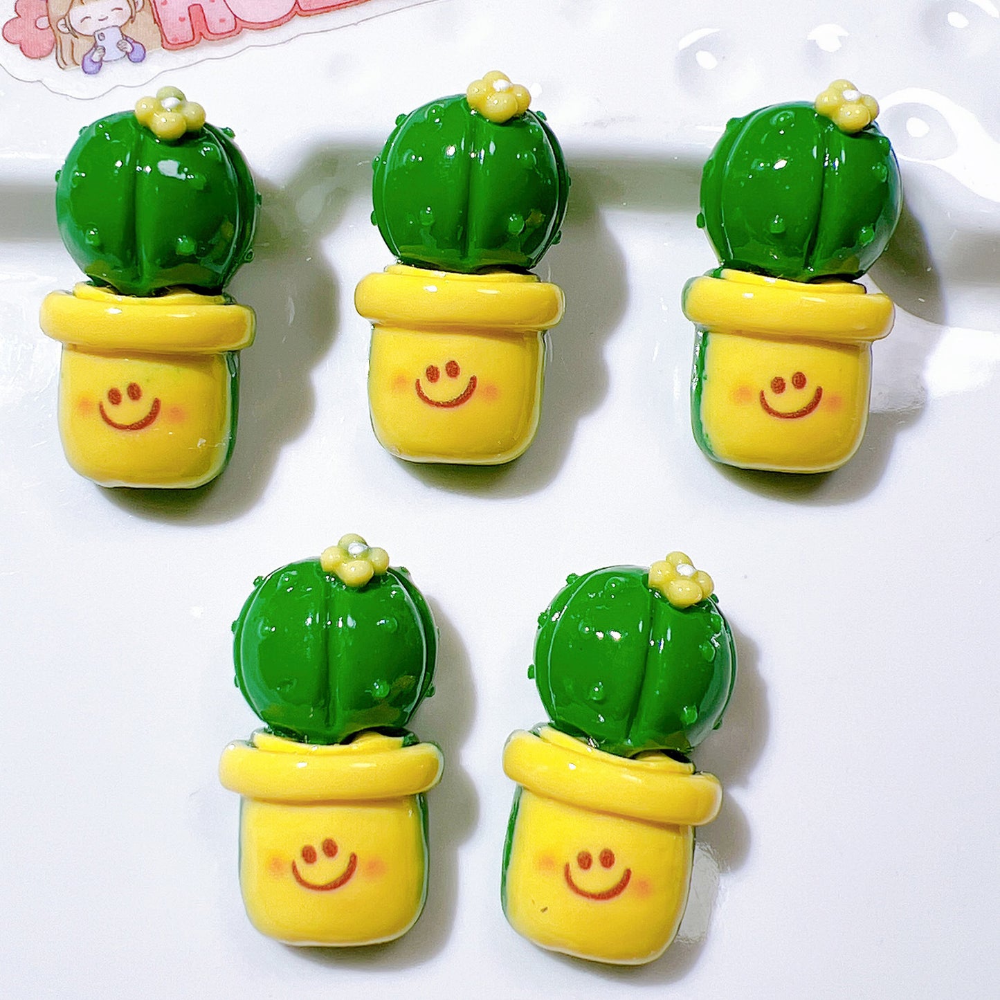 Resin accessories wholesale DIY accessories handmade materials shoe flower water cup sticker cream glue hair accessories patch cactus