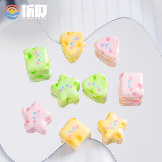 Micro landscape ornament gardening decorative resin handicraft desktop small ornament cute funny little cheese DIY wholesale