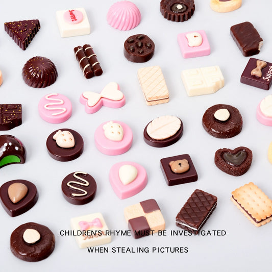 Black and White Chocolate Model Toy House Accessories DIY