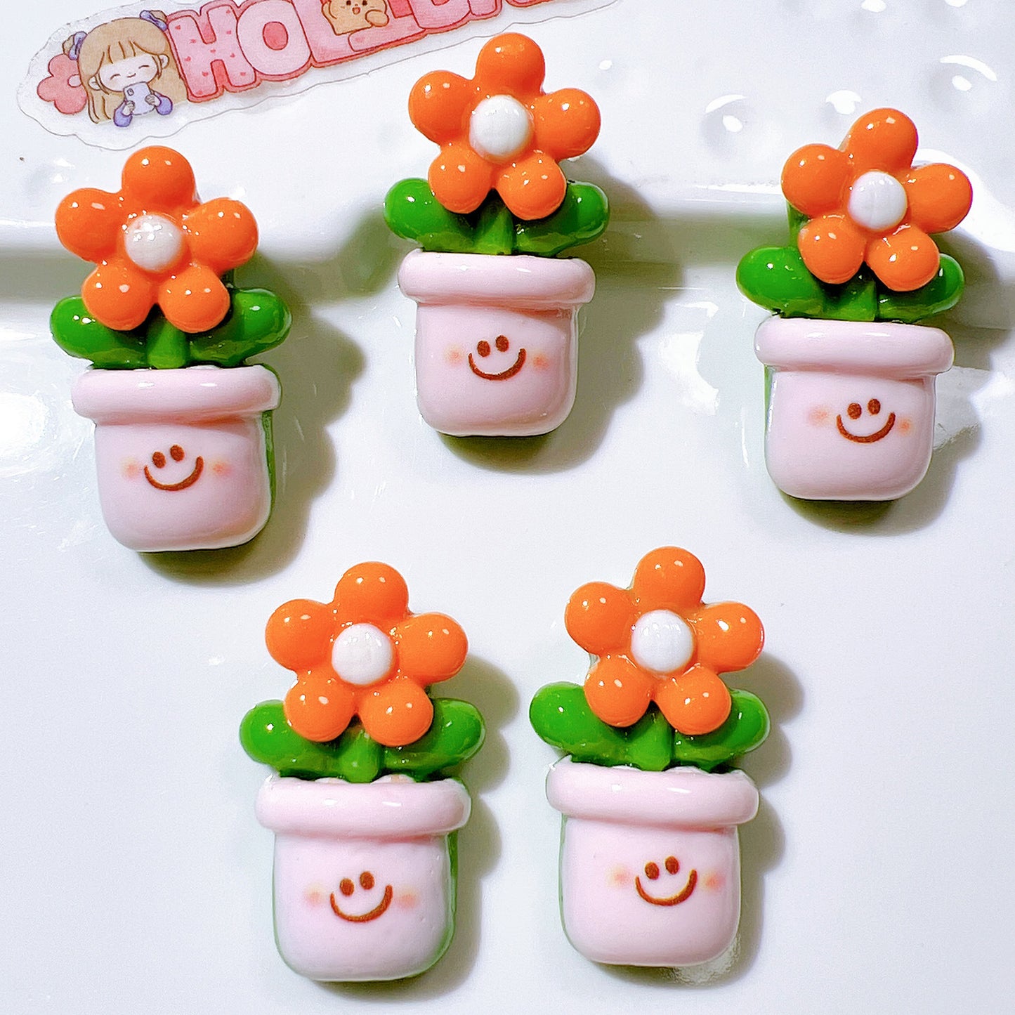 Resin accessories wholesale DIY accessories handmade materials shoe flower water cup sticker cream glue hair accessories patch cactus