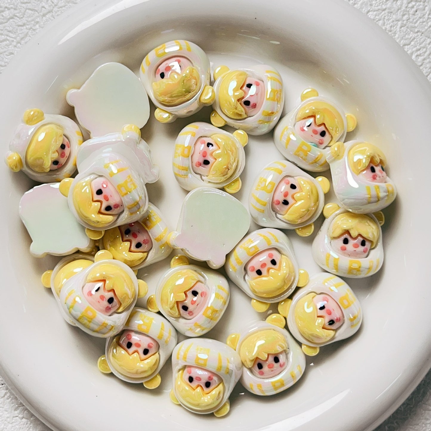 20pcs 3D cartoon cute bead string DIY