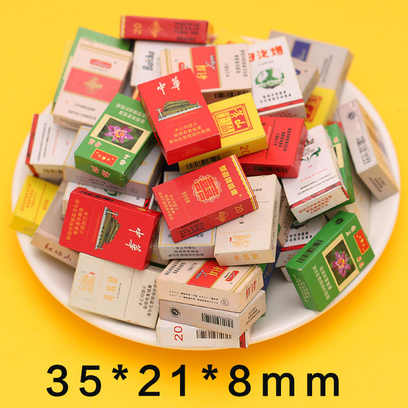 20Pcs/cream Glue DIY Accessories, Handmade Materials Simulation Bread Sushi Biscuits Mixed Snacks