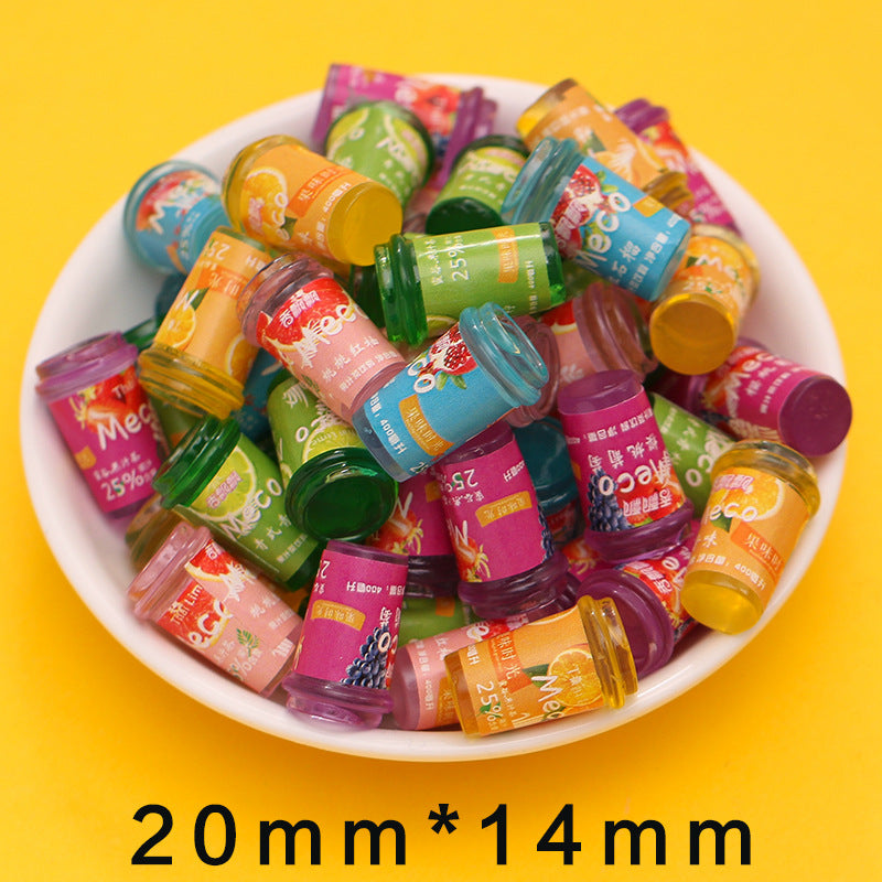 20Pcs/cream Glue DIY Accessories, Handmade Materials Simulation Bread Sushi Biscuits Mixed Snacks