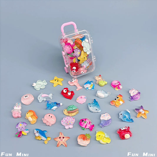Mini marine creature octopus crab shell model