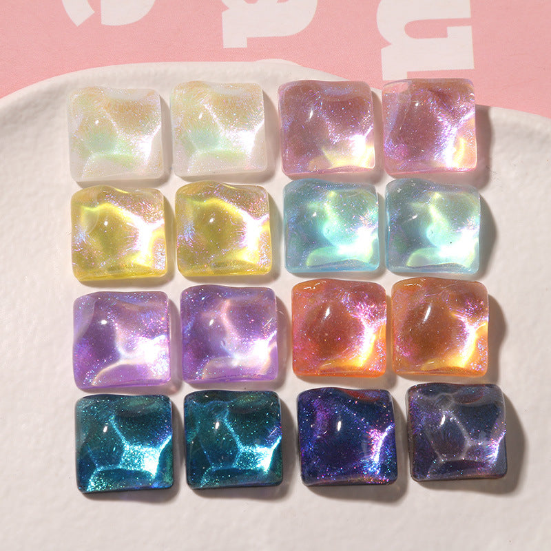 Special-shaped Water Ripple Triangle Patch DIY Resin Accessories Earrings Hairpin Mobile Phone Case Material Wholesale
