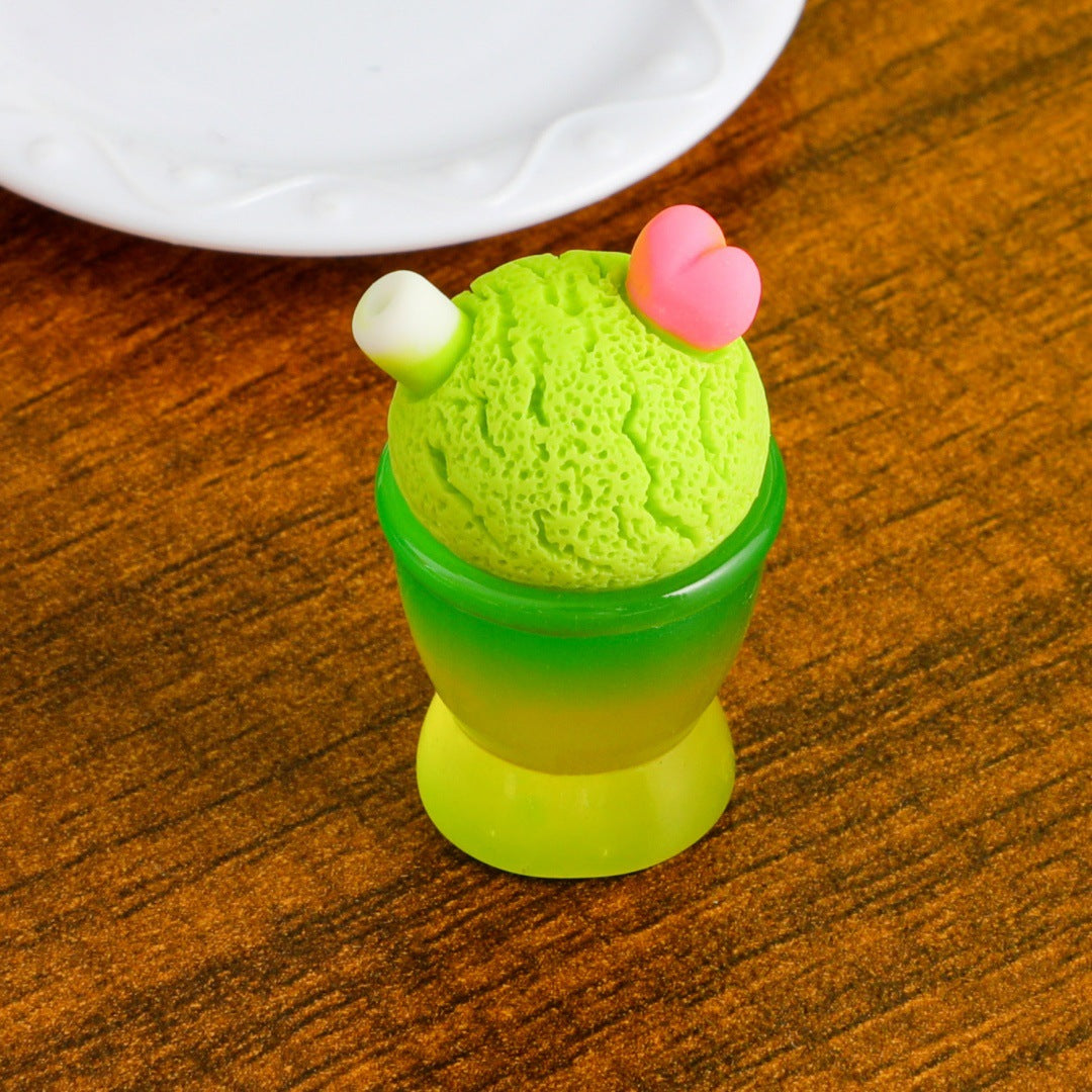 Miniature color luminous gradual change ice cream cup