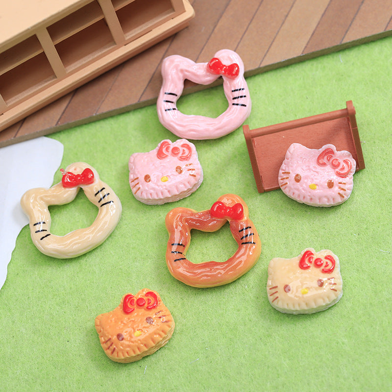 KT Edible Play Bread Biscuits Resin Accessories DIY Cream Mobile Phone Case Material