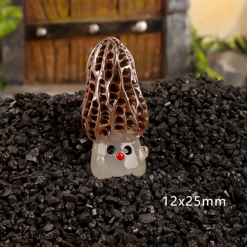 Luminous DIY handmade resin accessories mushrooms