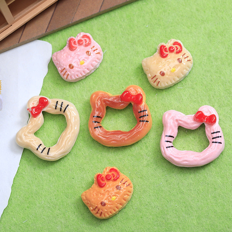 KT Edible Play Bread Biscuits Resin Accessories DIY Cream Mobile Phone Case Material