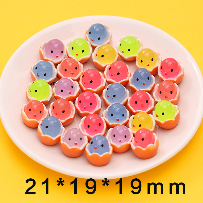 20Pcs/cream Glue DIY Accessories, Handmade Materials Simulation Bread Sushi Biscuits Mixed Snacks