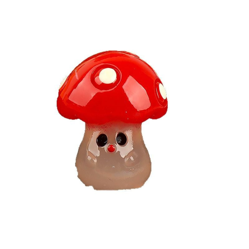 Luminous DIY handmade resin accessories mushrooms