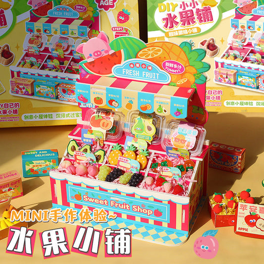 Mini Fruit Shop DIY Handmade Material Pack Simulation Food Play Girl Birthday Gift