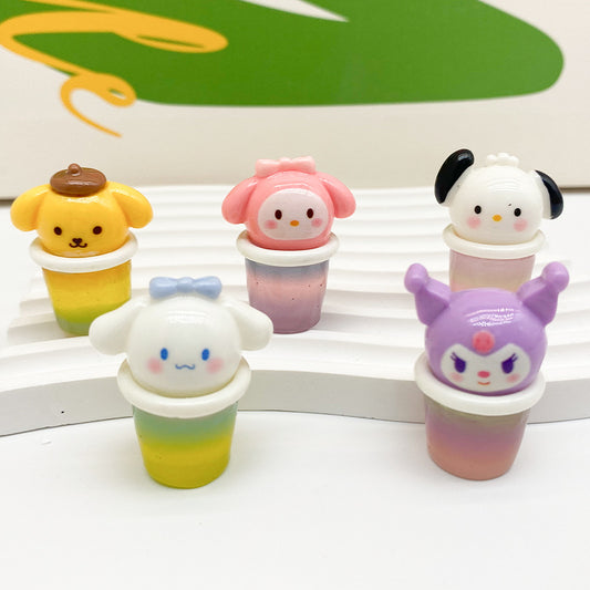 30pcs Cartoon cone cup DIY