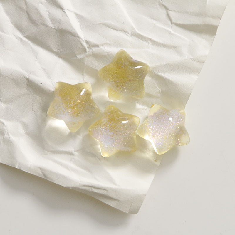 Starry sky streamer Symphony cute pentagram patch DIY resin accessories