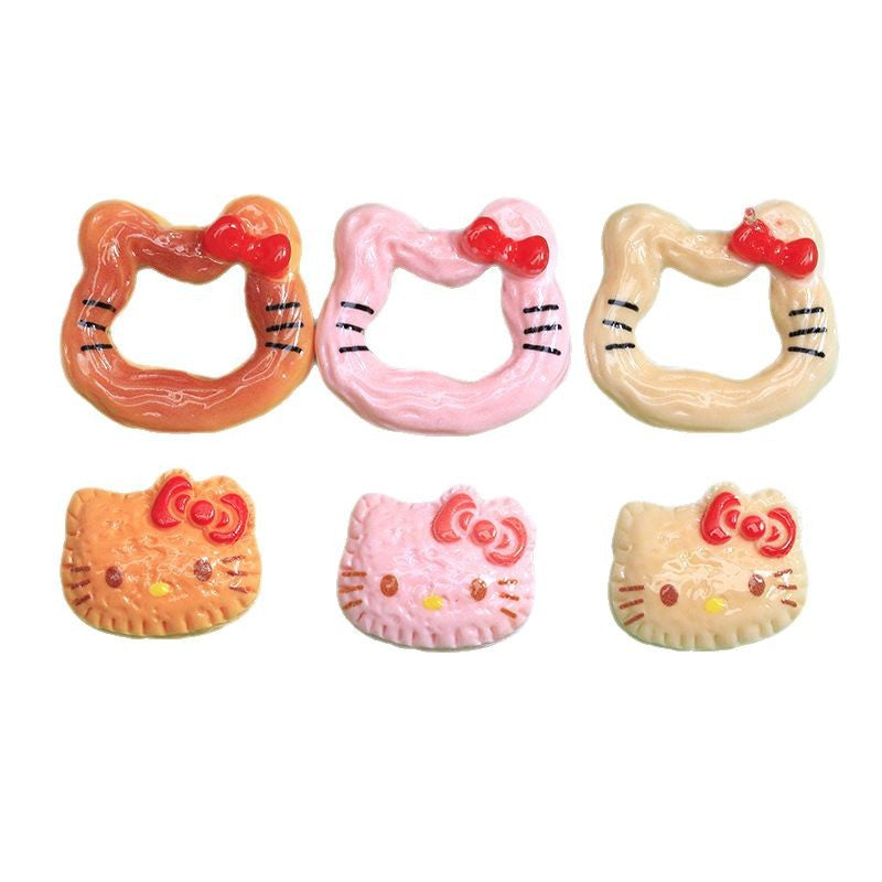 KT Edible Play Bread Biscuits Resin Accessories DIY Cream Mobile Phone Case Material