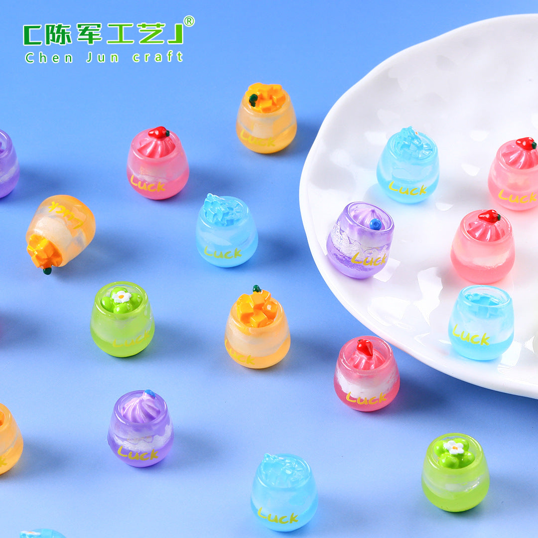 Micro Landscape Creative Summer Fruit Ice Cup, Pendant Mini Car Desktop Ornament