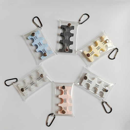 Coin Clip Change Storage Bag Portable Small Wallet Anti-Lost Clip Japanese Coin Classification Travel Transparent Card Bag