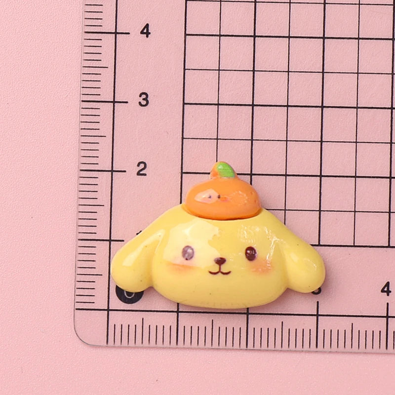10 Pcs New Kawaii Cartoon Kitten, Puppy, Rabbit Resin Flat Back Scrapbook Figurine DIY Bow Decor Accessories Crafts A9