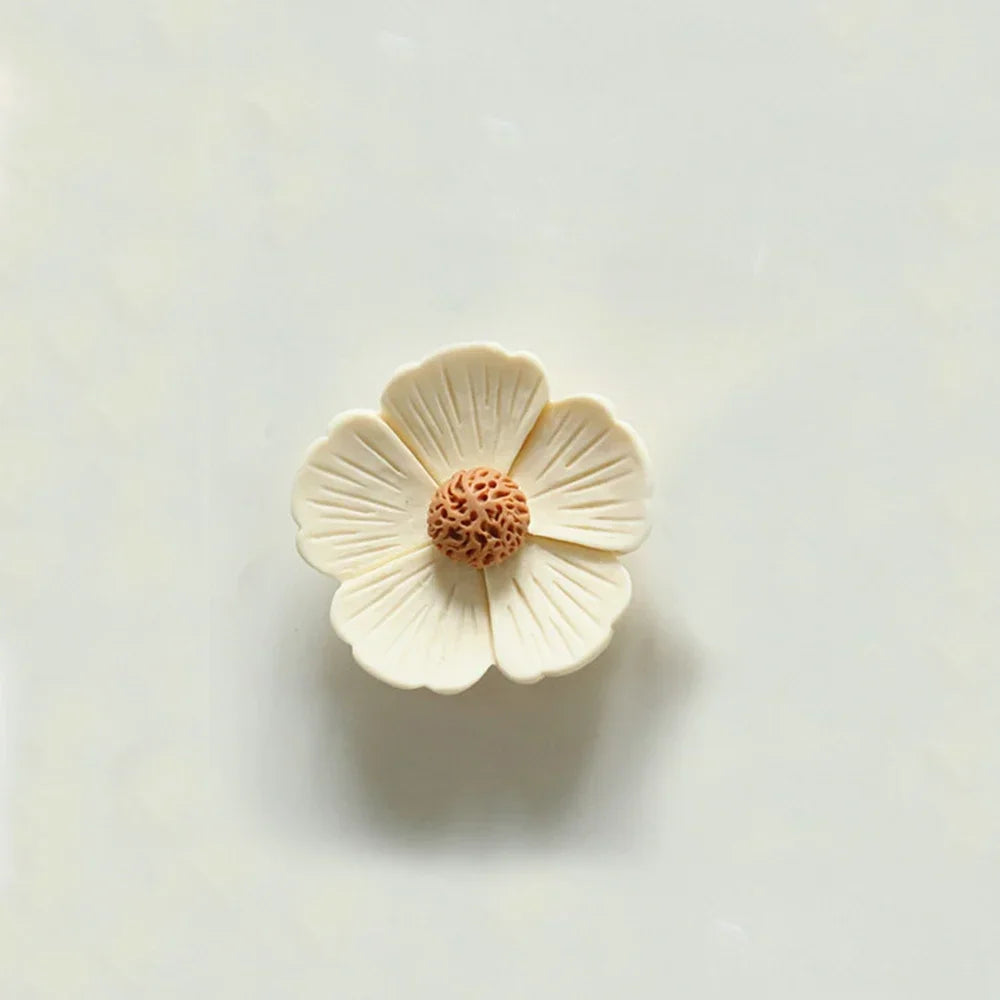 10PCS 21mm-34mm Five Petal Flower Resin Flat Back Cabochons For Hairpin Scrapbooking DIY Jewelry Craft Decoration Accessories