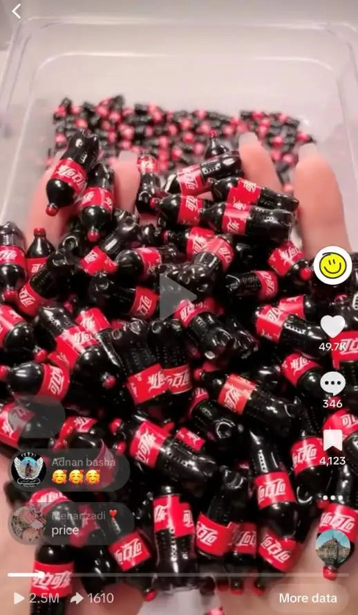20pcs Mini Coca Cola Bottle Sprite Fanta Live Video
